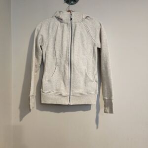 Lululemon Athletica Light Gray Zip-Up Hoodie